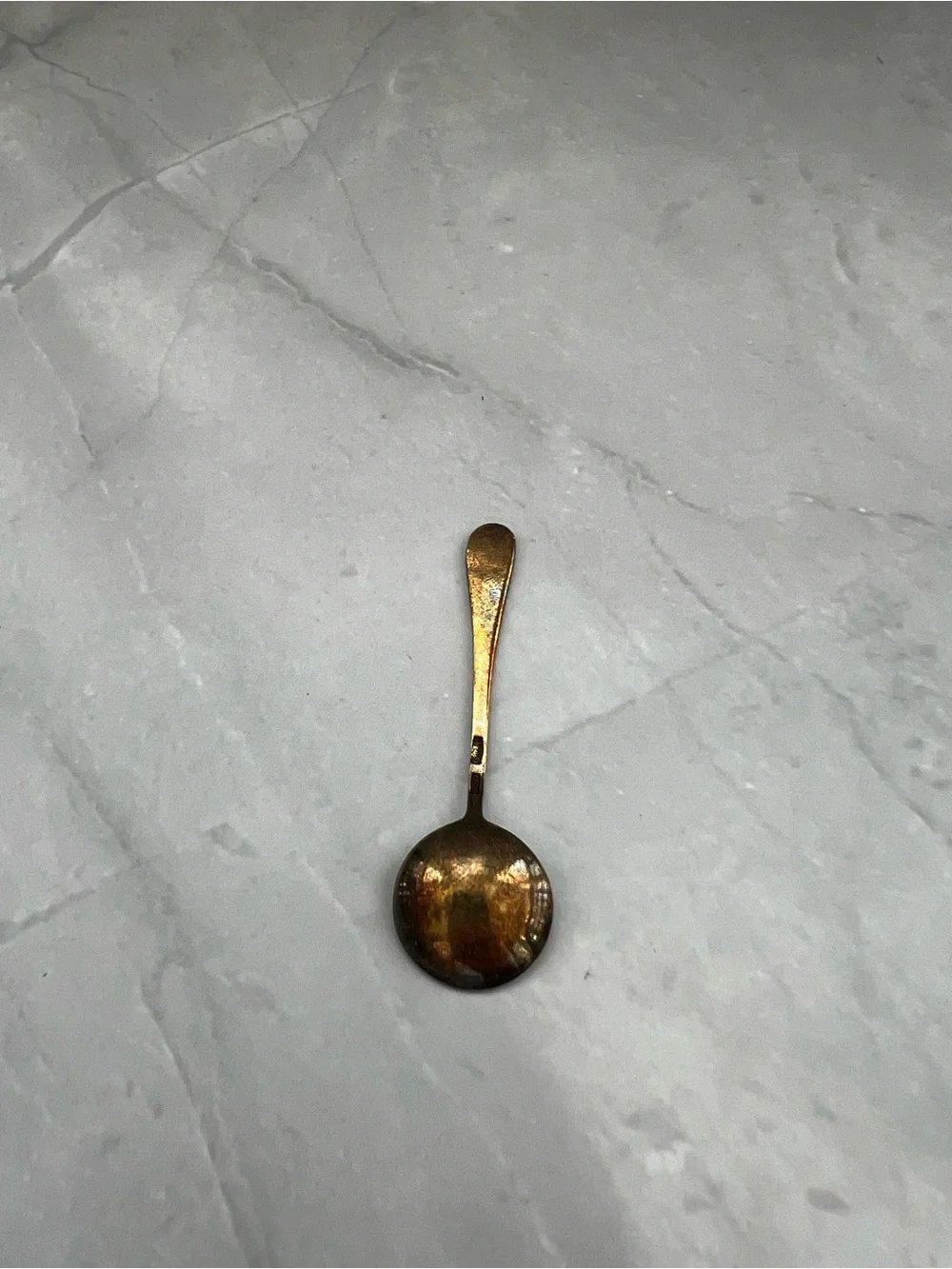 Vintage Soviet-era 875 silver miniature salt spoon